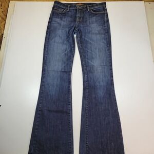 David Kahn Womens Size 29 Dark Wash Straight Leg Cropped Five Pockets